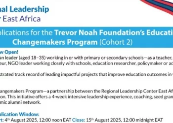 Call for Applications: YALI-RLC EA/Trevor Noah Foundation Education Change Makers Program 2025 for Young Africans (Fully-Funded Training, Funding, and Recognition)