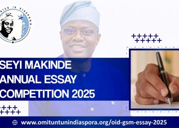 Call For Applications: OID Seyi Makinde Annual Essay Competition (Up to 1.75 Million Award)