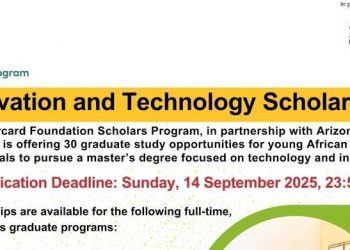 Call For Applications: Arizona State University Mastercard Foundation Innovation and Technology Scholarships 2026 for Africans(Fully Funded)