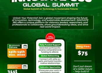 Call for Application: INNOVATE 360 -Global Summit on Technology & Sustainable Futures (Fully Funded)