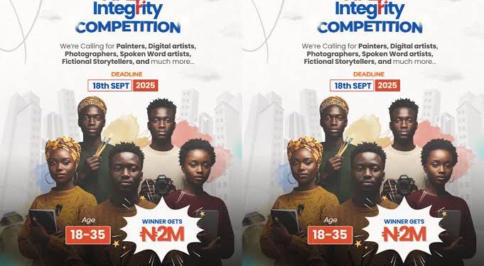 Call For Applications: Art4Integrity Competition 2025 ( Up To ₦2 million Cash Prize)