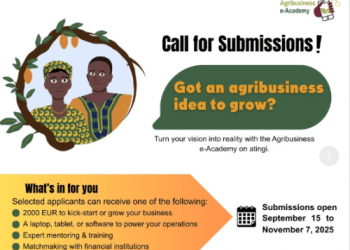 Agribusiness E-Academy Funding Programme 2025 – Applications Open (Up to €2,000 + Mentorship for Emerging Agripreneurs)