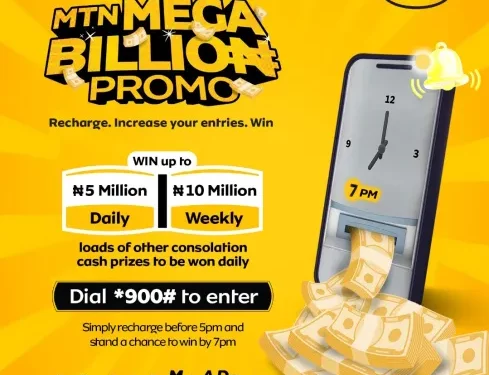 MTN Nigeria Awards ₦579 Million to Over 3,000 Customers in Ongoing Mega Billion Promo