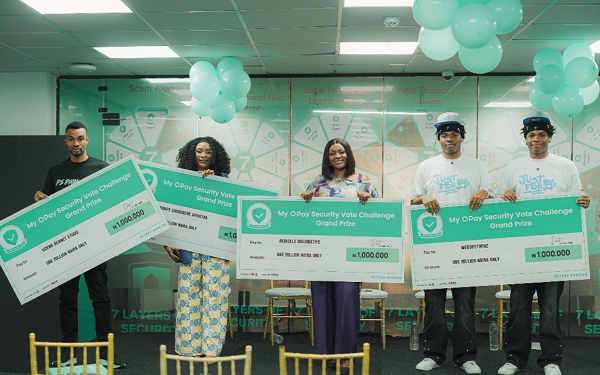 OPay Rewards Winners of Security Awareness Challenge with N1 Million Grand Prize
