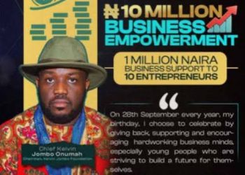 Kelvin Jombo Foundation Unveils ₦10m Business Empowerment Programme for Nigerian Entrepreneurs