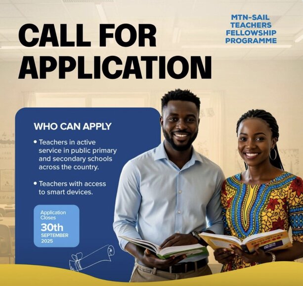 Call For Applications: MTN – SAIL Teachers’ Fellowship Program 2025 for Nigerian Public School Teachers