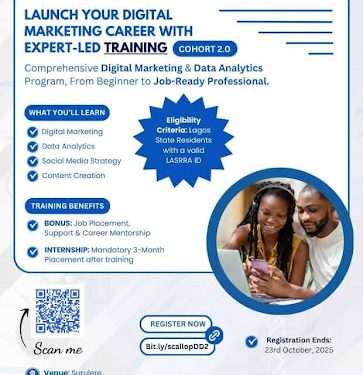 Call For Applications: Digital Marketing & Data Analytics Training Program( 3-month Internship and Job Placement Support)