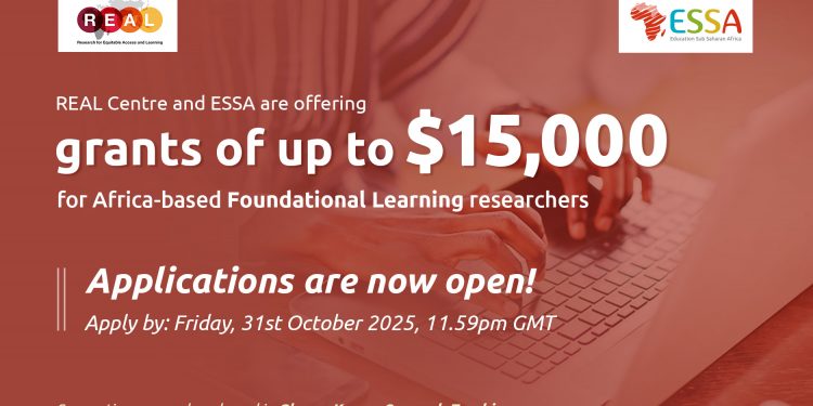  Foundational Learning Research Grants 2025 – Up to $15,000 for Africa-Based Researchers