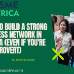 How to Build a Strong Business Network in Nigeria (Even if You're an Introvert) Green and Pink Minimalist Modern Business Networking Presentation