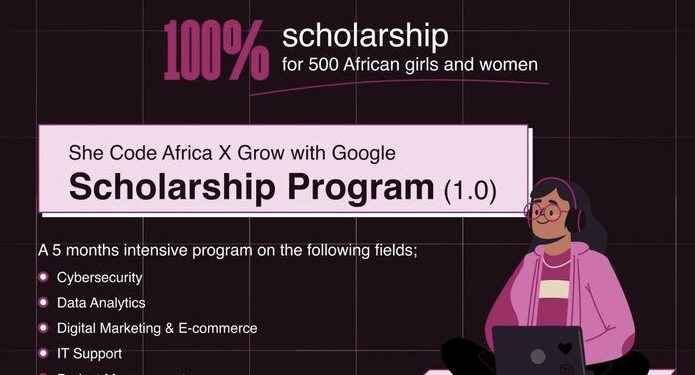 She Code Africa x Google x Coursera Tech Scholarship 2025