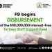 TISSF Begins Disbursement as Federal Government Supports Over Nine Thousand Tertiary Institution Staff