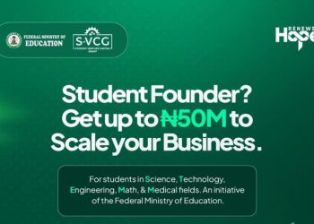 Call For Applications: Federal Government Student Venture Capital Grant (SVCG) ( ₦50 Million Award)