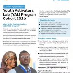 Call for Applications: Youth Activators Lab (YAL) Program Cohort 2026 for Young Changemakers Across Nigeria