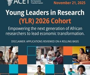 Call for Applications: ACET Young Leaders in Research (YLR) Grant 2026 for Early-Career African Researchers ($15,000 Grant)