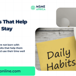10 Daily Habits That Help You as an Entrepreneur Stay Productive MSMEAFRICA ARTICLES (1)