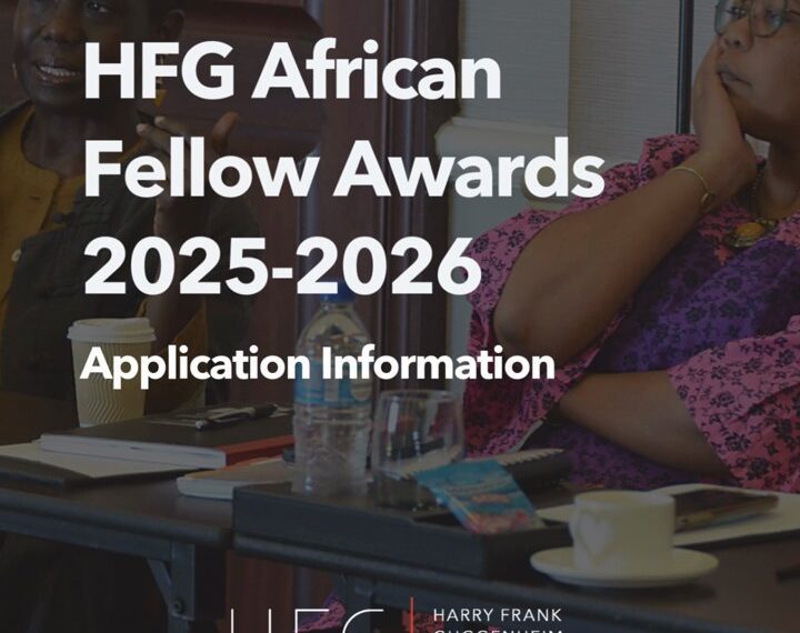 Call For Applications: HFG African Fellows 2026 Research Fellowship for Emerging African Scholars (Up to $10,000 + Mentorship)