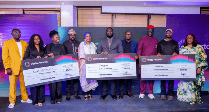 Verto Recognizes Africa’s Next-gen Startups With Cash Prizes