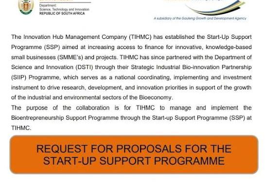 Call For Applications: Bioindustries Funding Call 2026  (Up to R300,000 Grants for Startups)