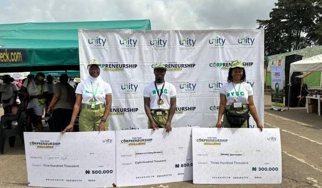 Unity Bank Disburses N270m to NYSC Corps Members