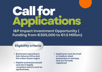 Call for Applications: I&P Impact Investment Opportunity ( Funding from €300,000 to €1.5 Million)