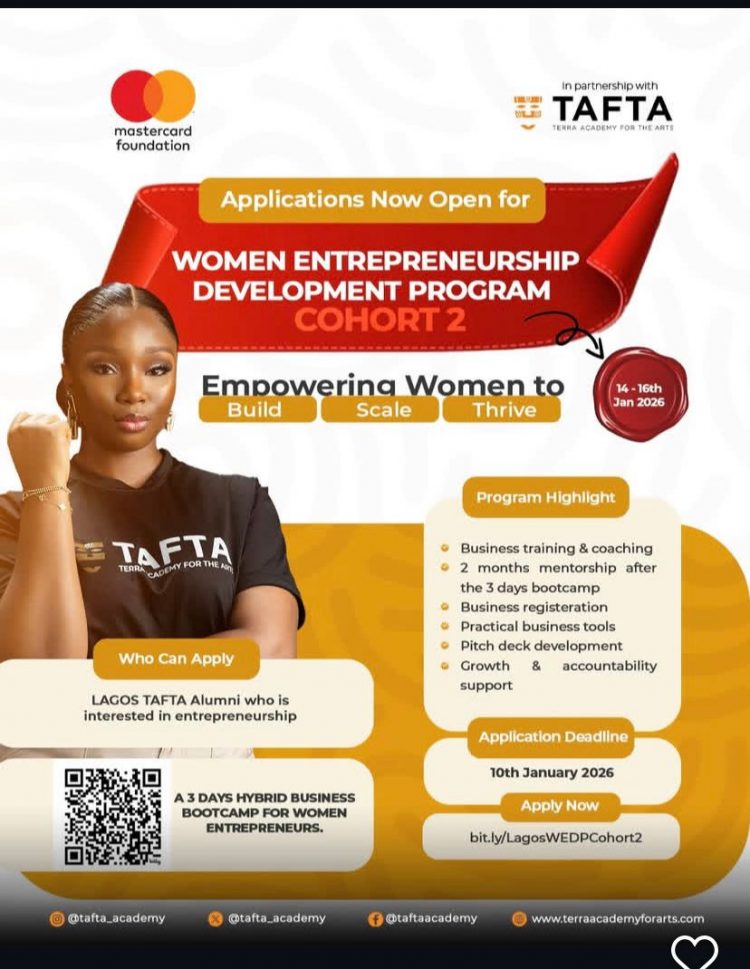 Call for Applications: Women Entrepreneurship Development Program (WEDP) – Cohort 2