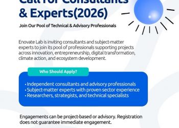 Call for Consultants: Enovate Lab’s Expert Pool 2026